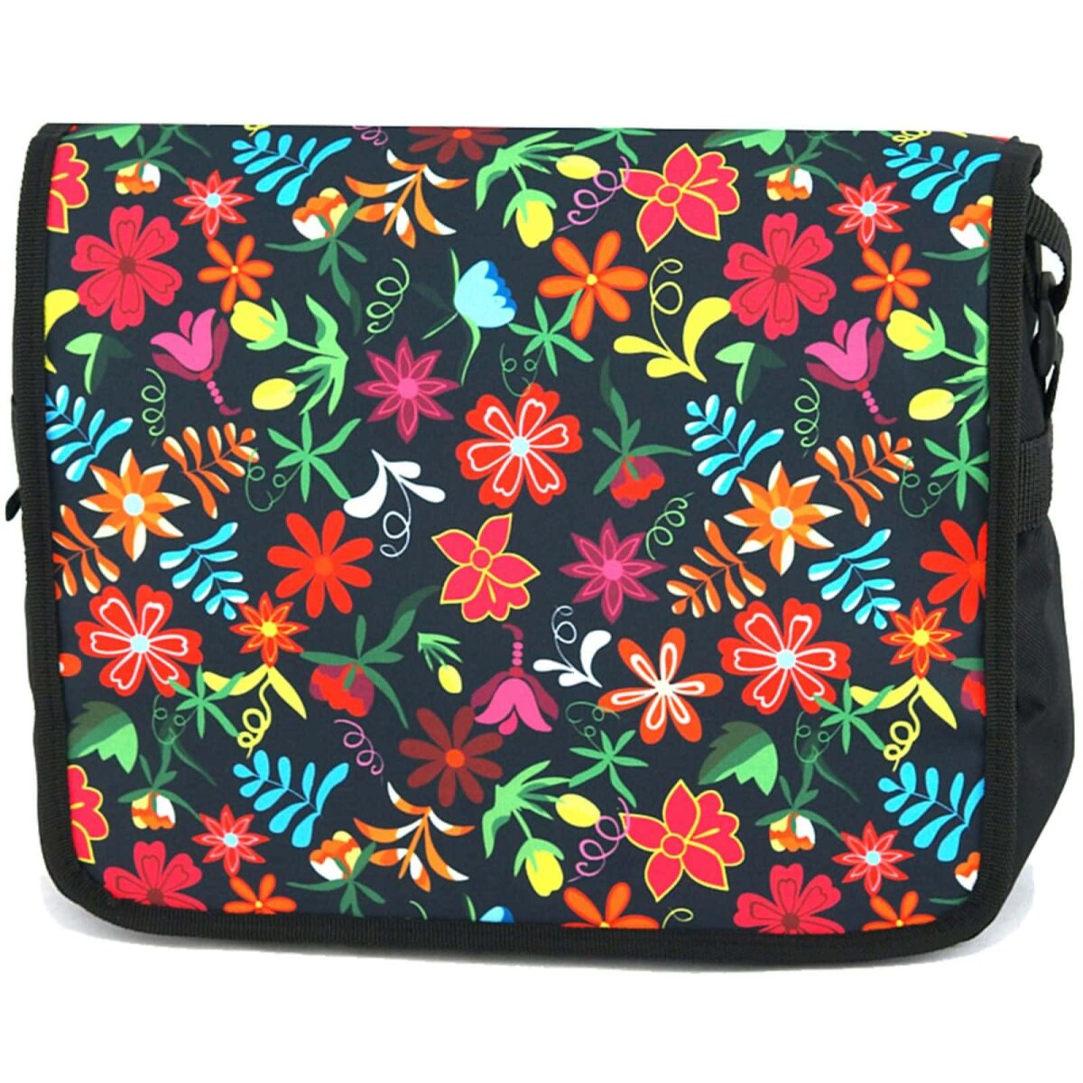 Shoulder bag School Sport crossbody Laptop notebooks light boho flowers