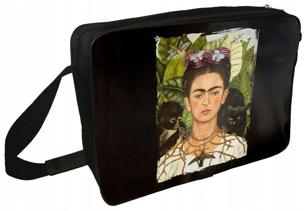 Shoulder bag Self-portrait with thorn necklace and hummingbird Frida Kahlo Packaging status original
