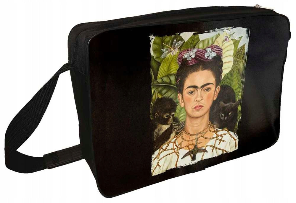 Shoulder bag Self-portrait with thorn necklace and hummingbird Frida Kahlo