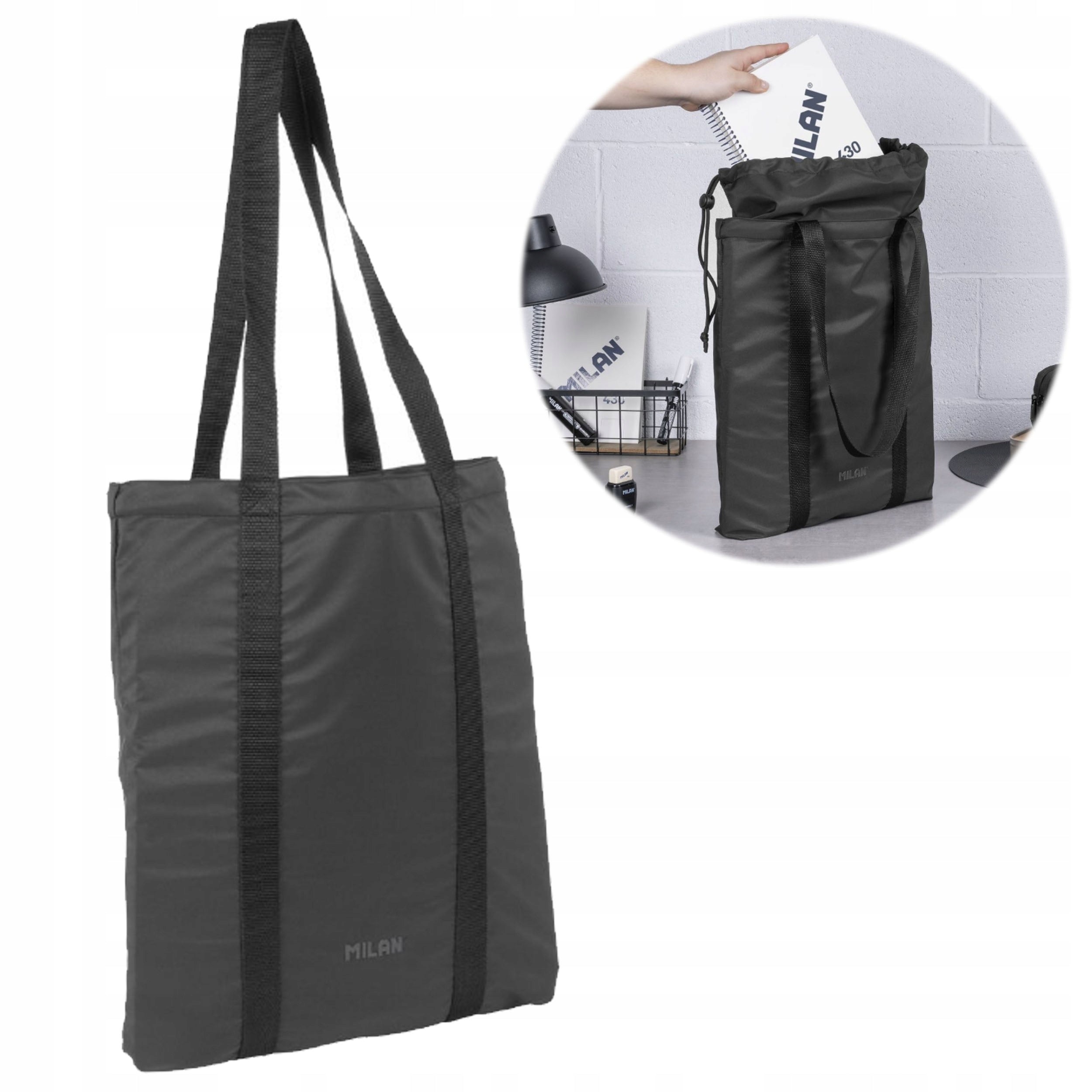 Shoulder bag Shadow black MILAN Milan Brand Milan
