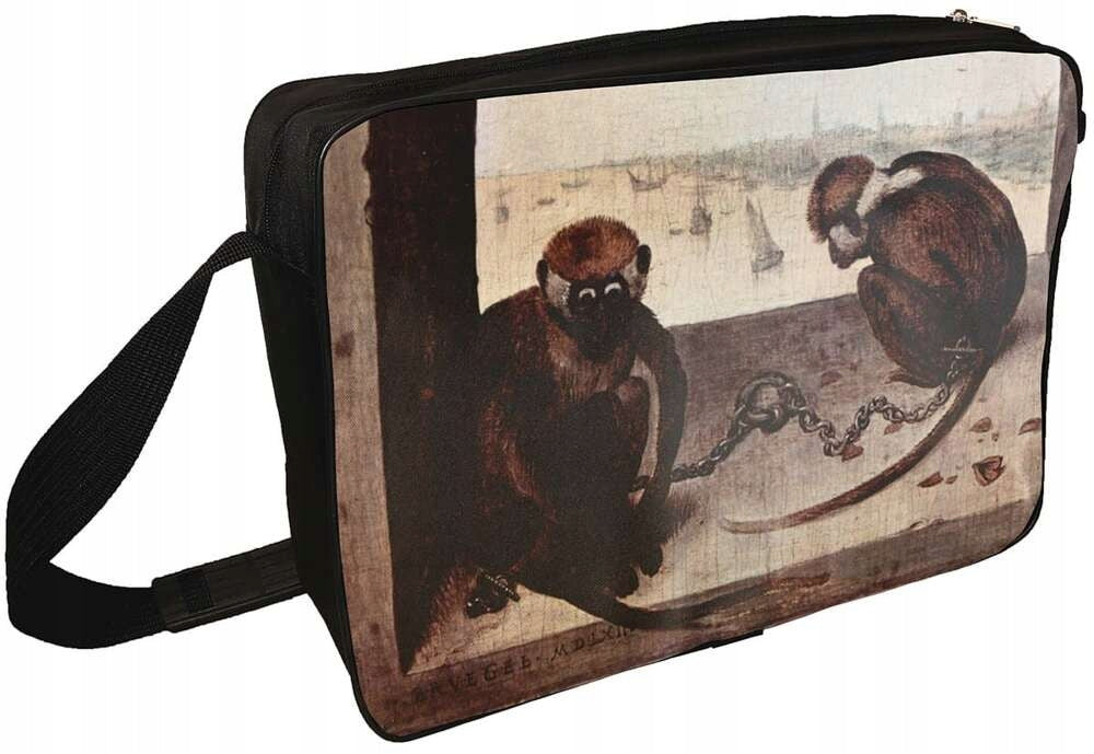 Shoulder bag Two monkeys Pieter Bruegel elder