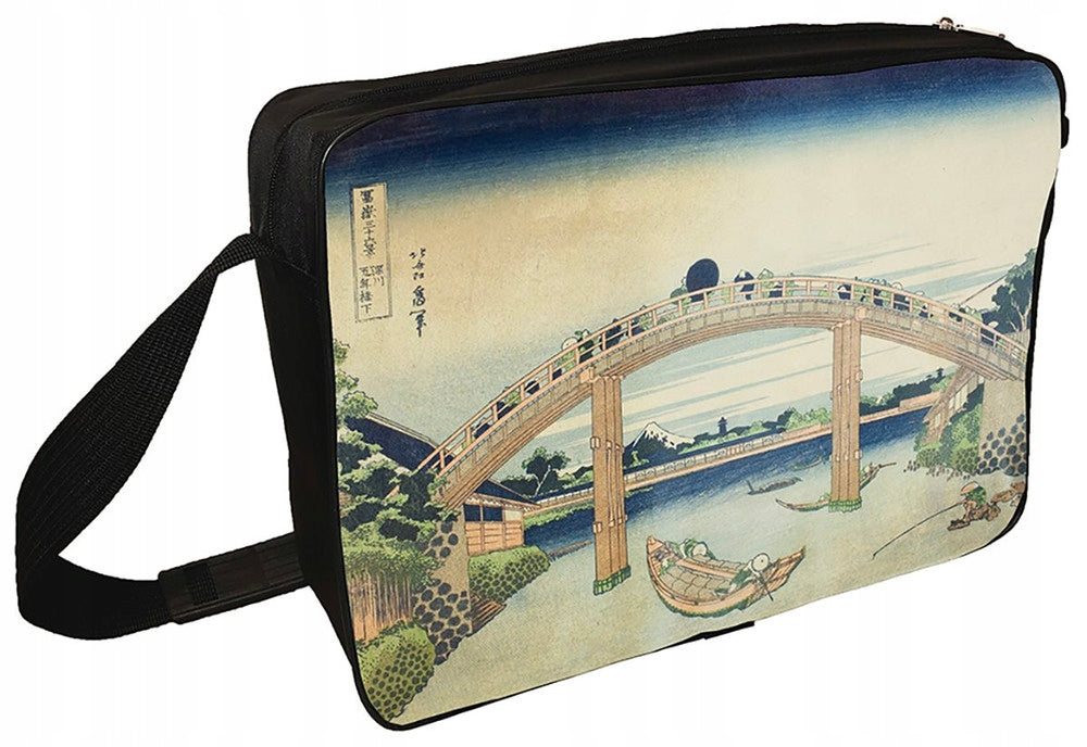 Shoulder bag Under the Mannen Bridge in Fukagawa Katsushika Hokusai Packaging status original