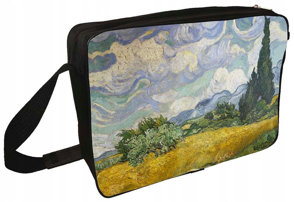 Shoulder bag Wheat field with cypresses Vincent Van Gogh