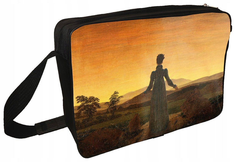 Shoulder bag Woman against the background of the setting sun Caspar David Friedrich Packaging status original