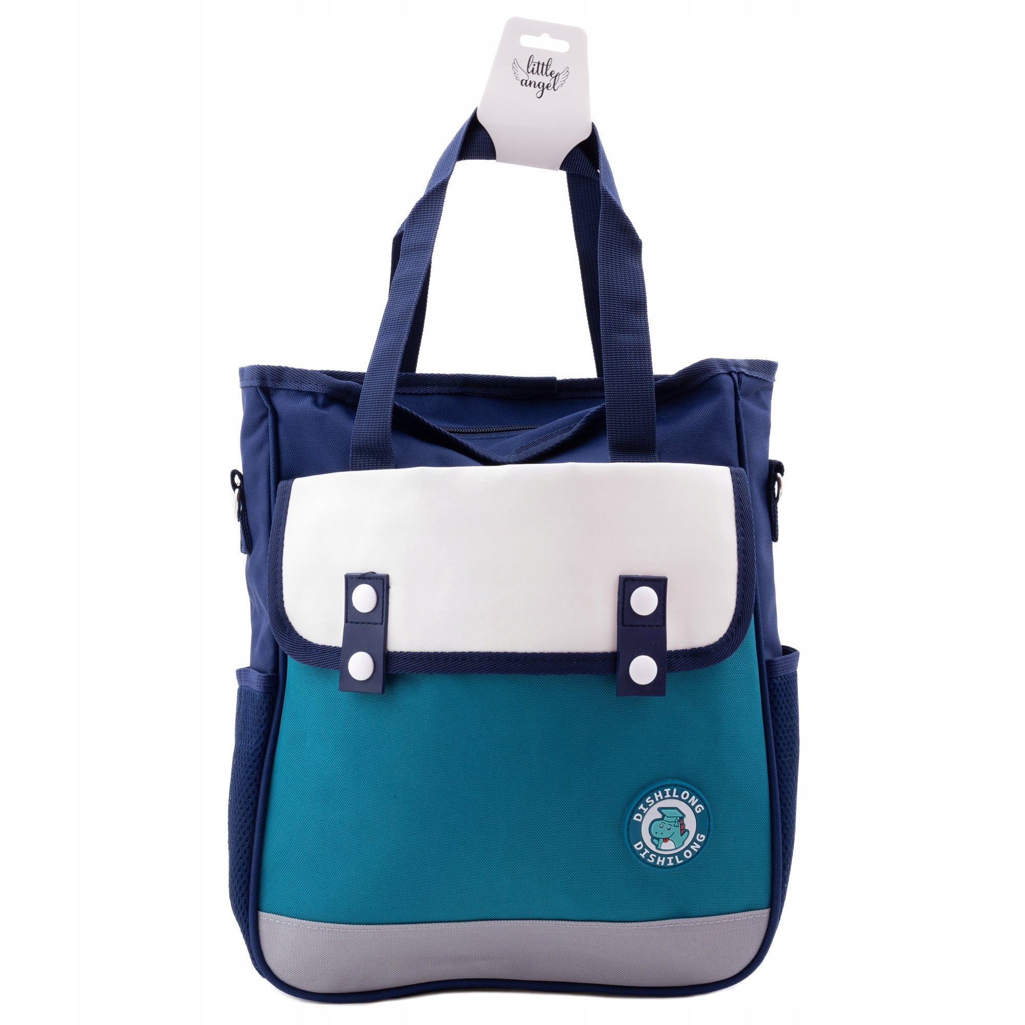Shoulder bag city bag for university for youth school A4 green