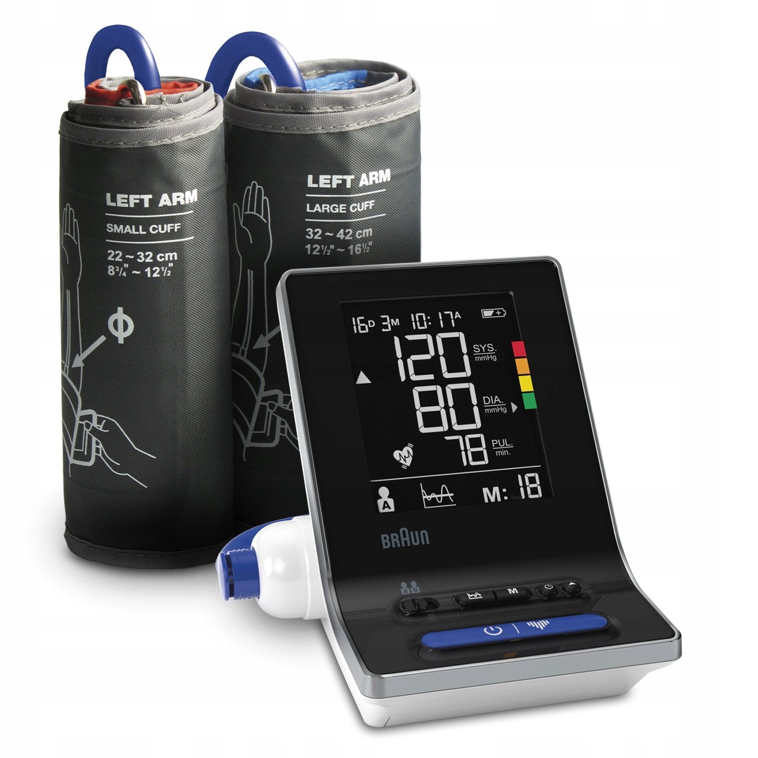 Shoulder blood pressure monitor Braun ExactFit 3 BUA6150 with arrhythmia function + case Packaging status original
