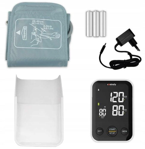 Shoulder blood pressure monitor Comfort Plus Controly Batteries included no