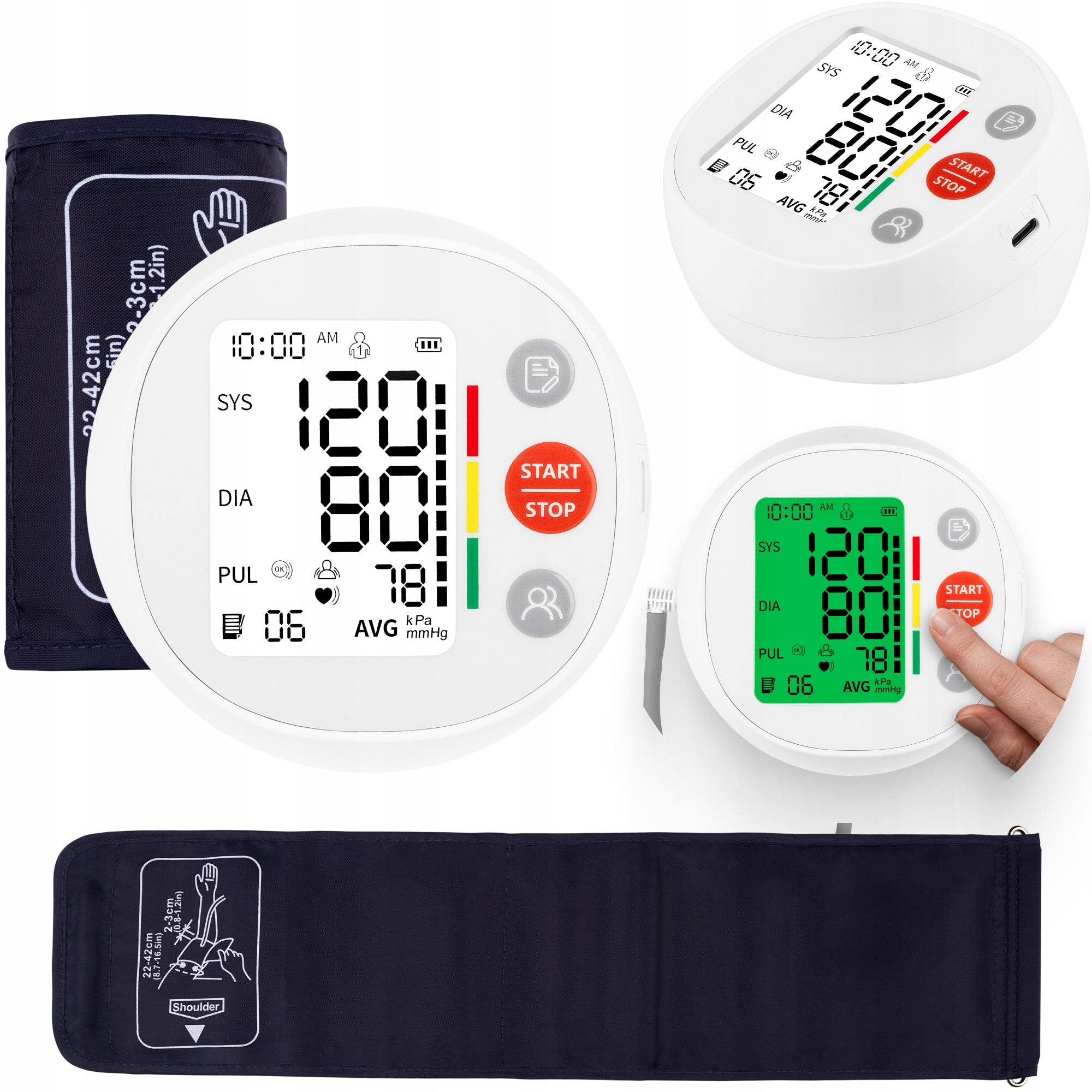 Shoulder blood pressure monitor MEDICAL ARRHYTHMIA measurement memory Lionelo Pulso Packaging status original