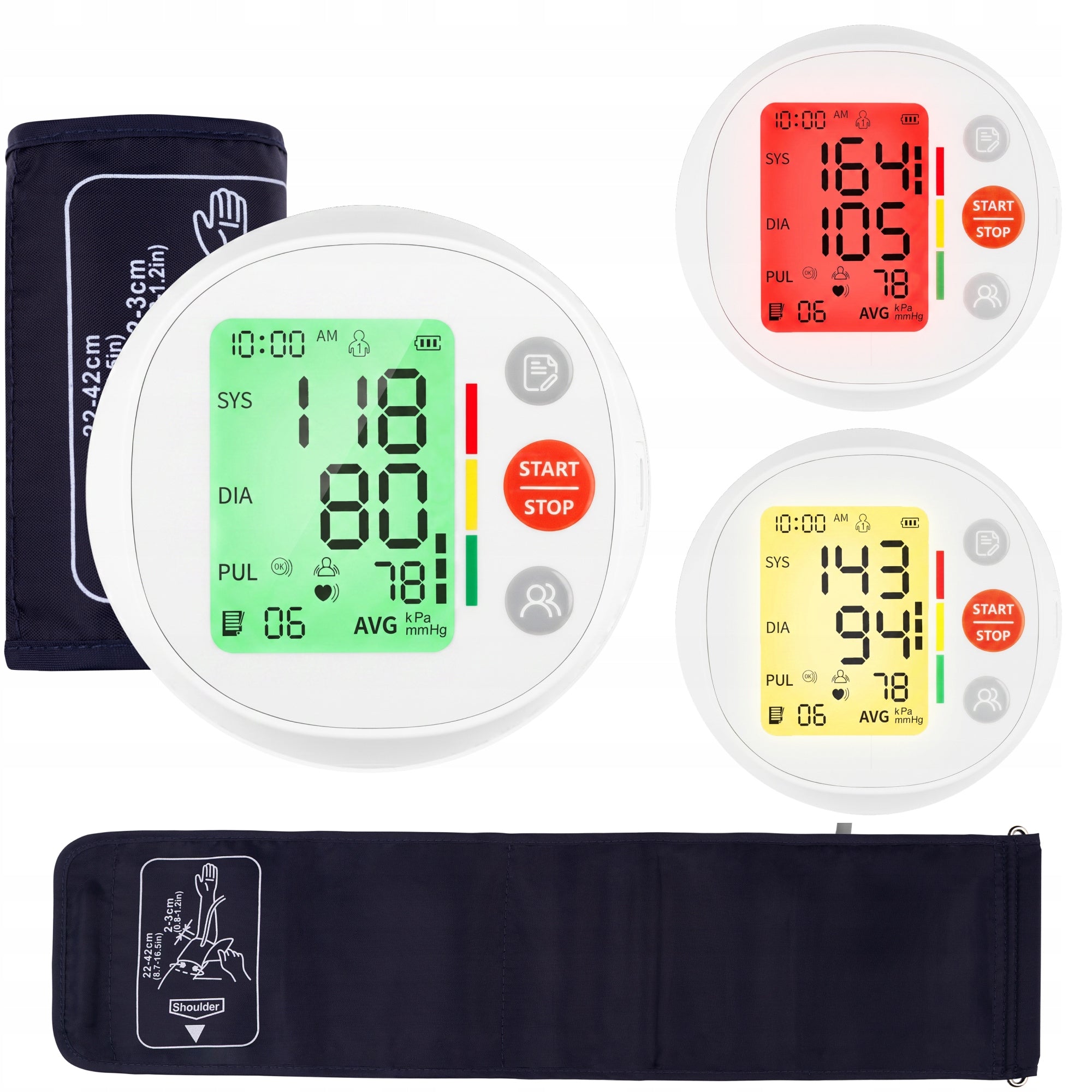 Shoulder blood pressure monitor MEDICAL ARRHYTHMIA measurement memory Lionelo Pulso
