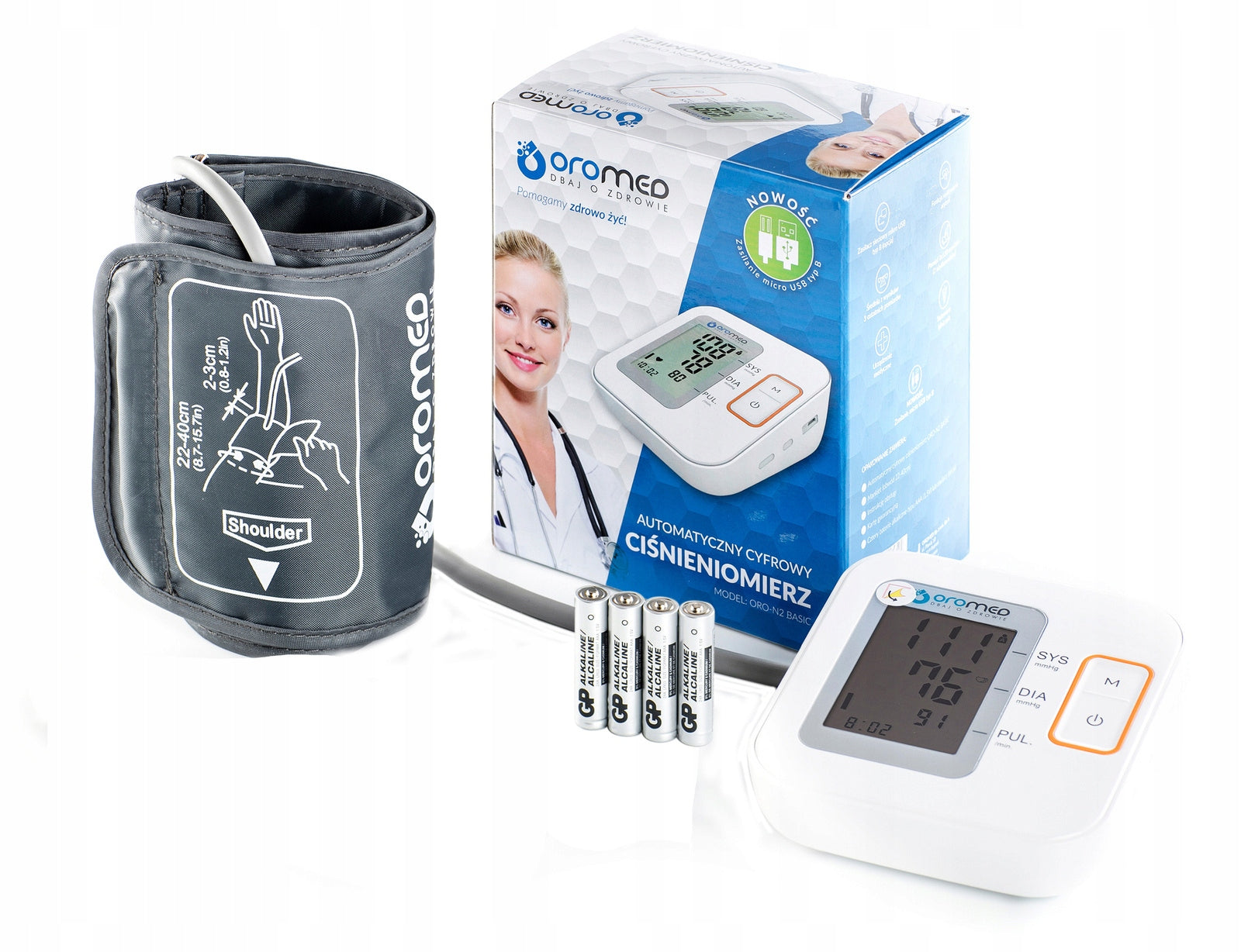 Shoulder blood pressure monitor ORO-N2 OROMED 22-40cm