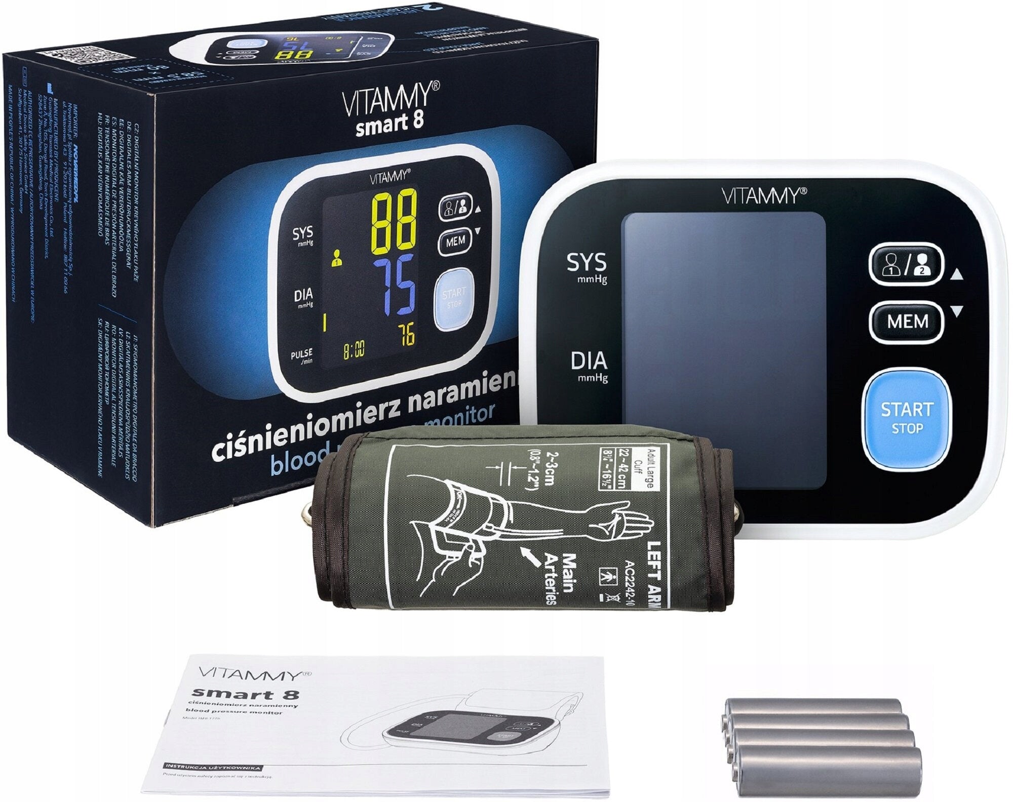 Shoulder blood pressure monitor VITAMMY Smart 8 Brand VITAMMY