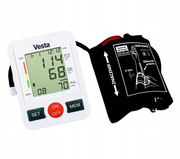 Shoulder blood pressure monitor Vesta EBPM01 display