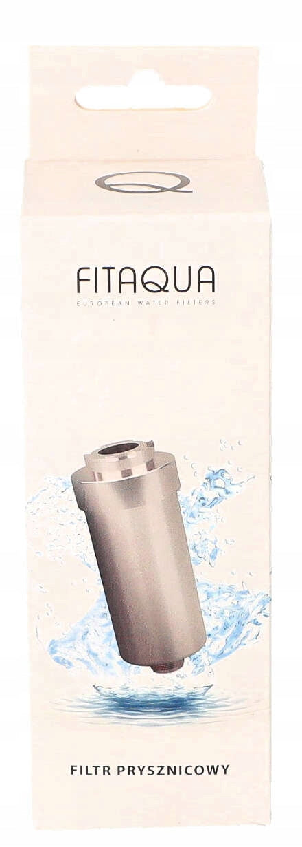 Shower filter FitAqua silver chrome softening for water Manufacturer code SWR-P-MET-FA-PL