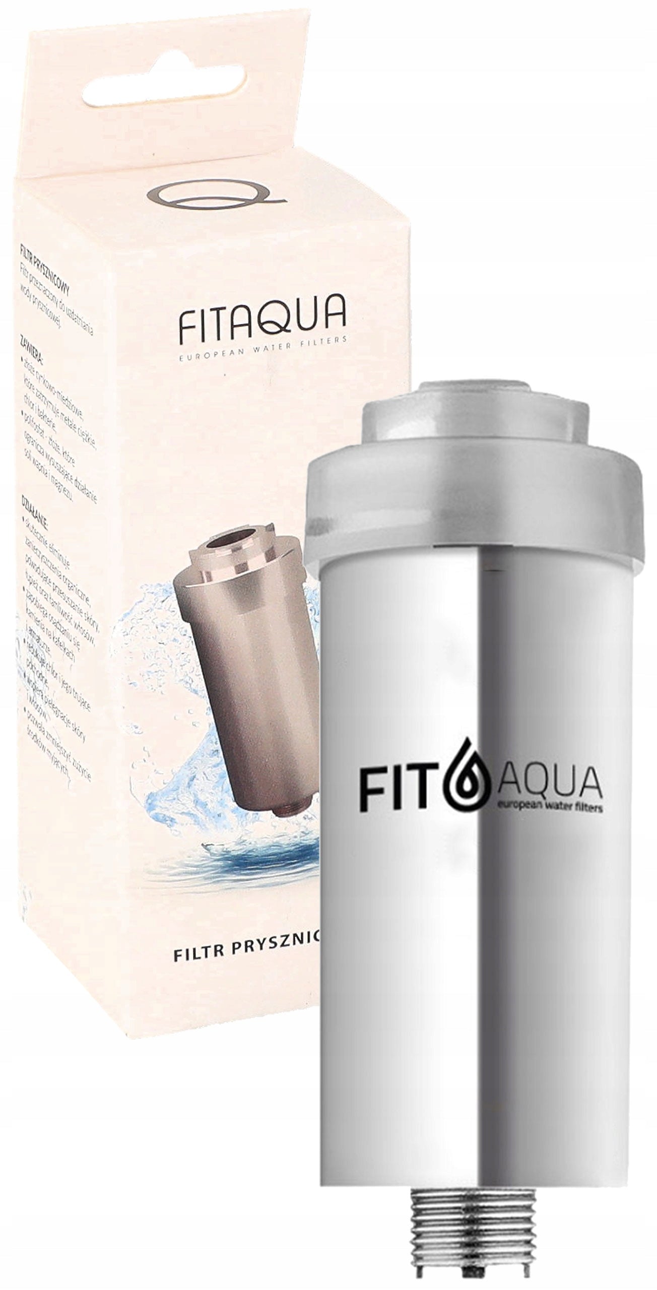 Shower filter FitAqua silver chrome softening for water Packaging status original