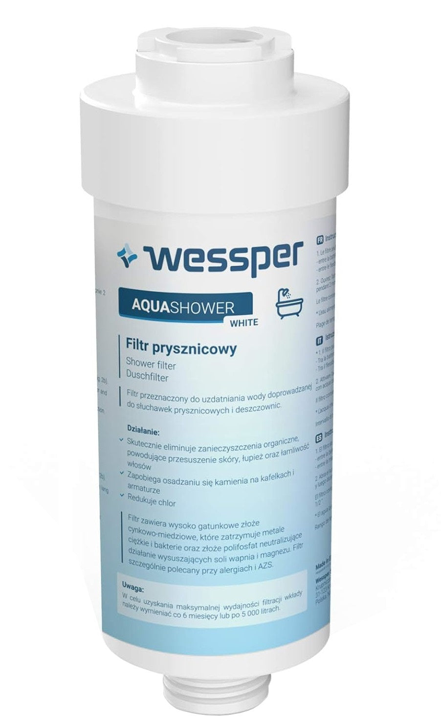 Shower filter / Shower filter Wessper AquaShower