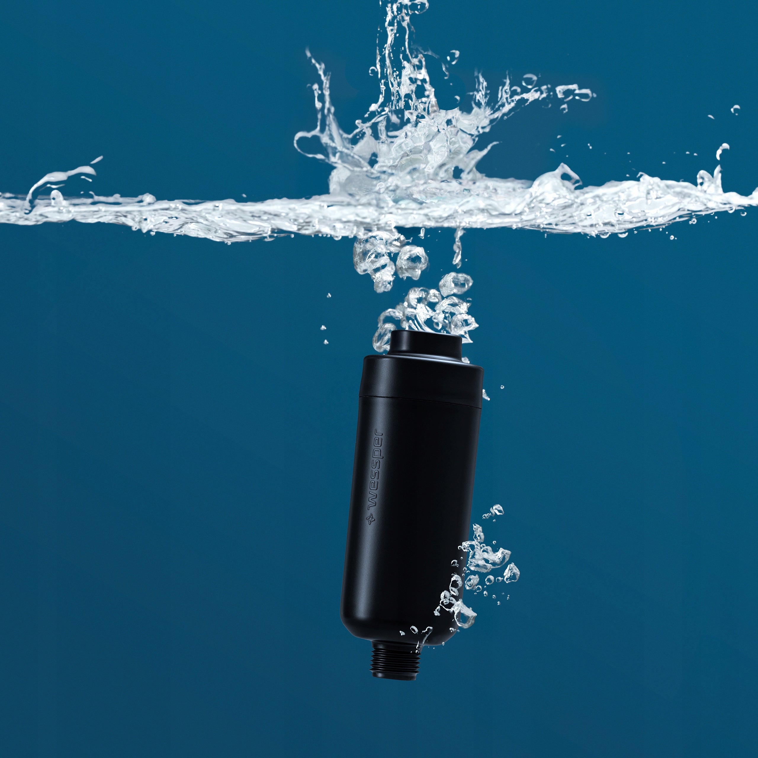 Shower filter Wessper AquaShower KDF for hard water black 7500l Brand Wessper