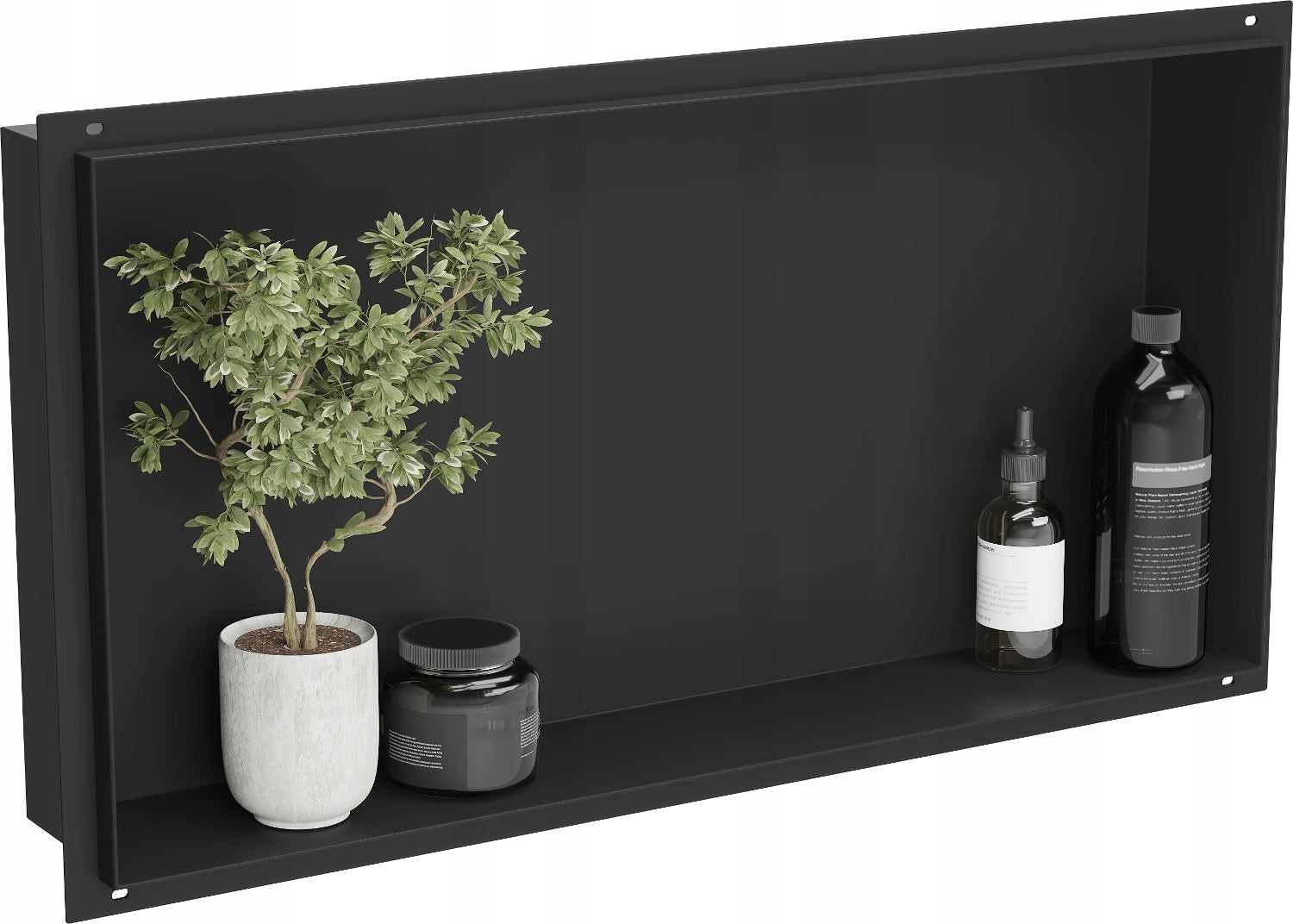Shower shelf bathroom without flange 60x30 Mexen X-Wall black