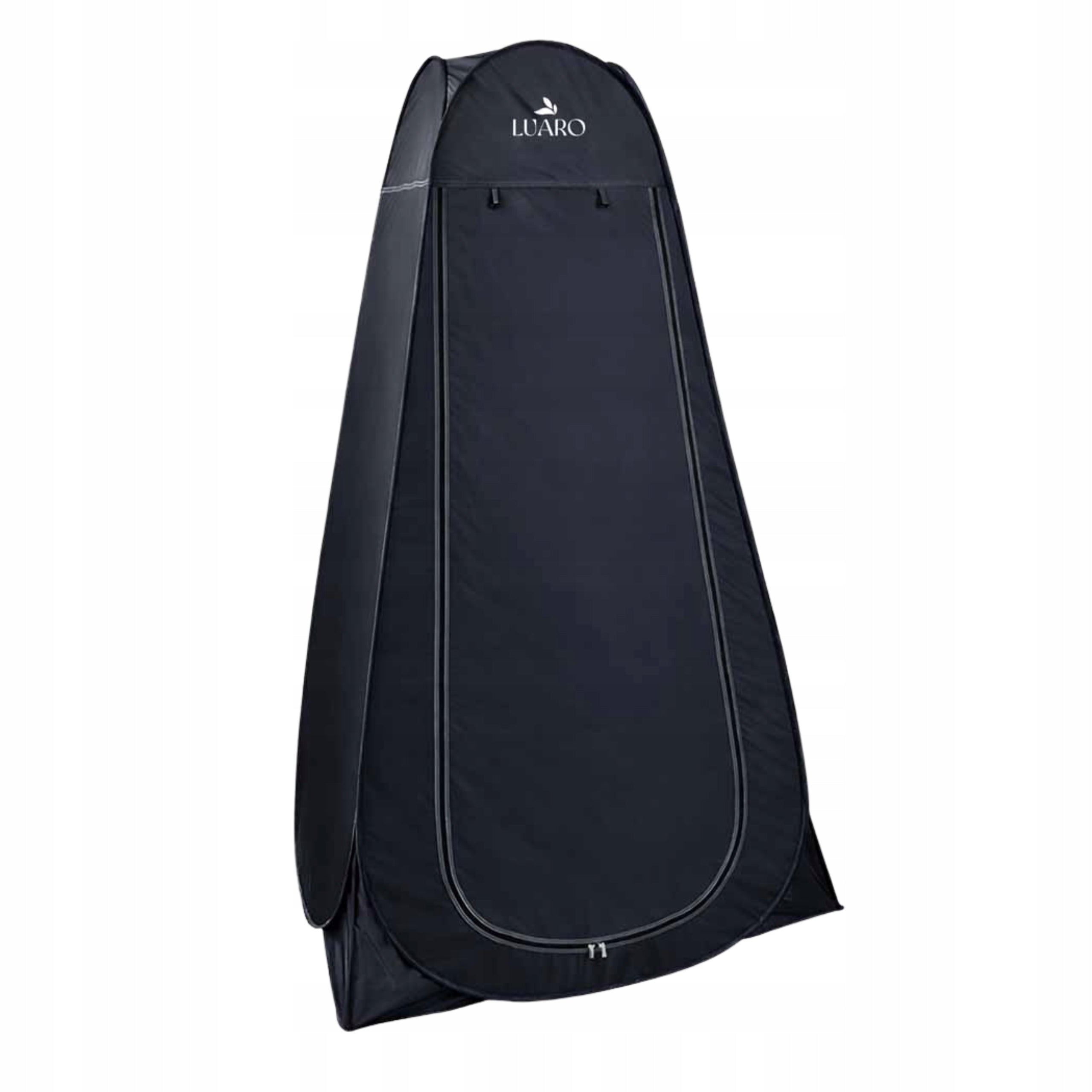 Shower tent LUARO Pop-up 3in1 changing room WC black 115x190 cm