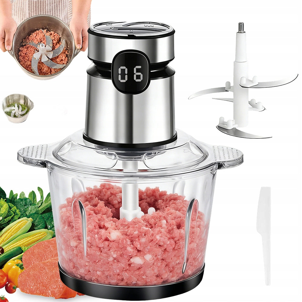 Shredder Electric Fruit Vegetable Incisor 3 Gears Time Counter 2L