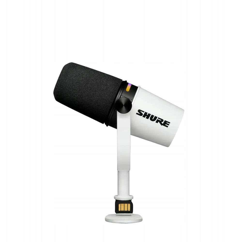 Shure MV7+ Microphone for Podcasts White