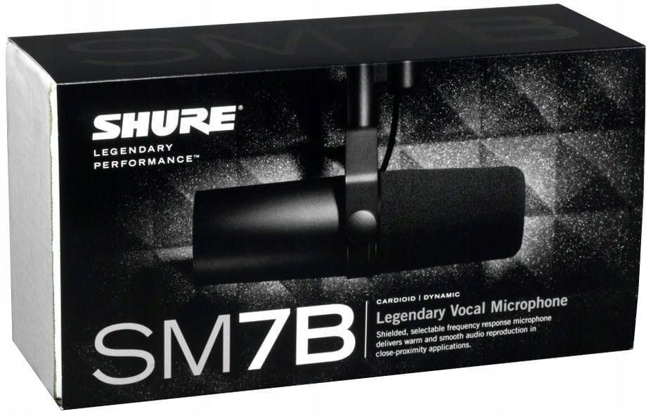Shure SM7B Dynamic radio voiceover microphone Packaging status original