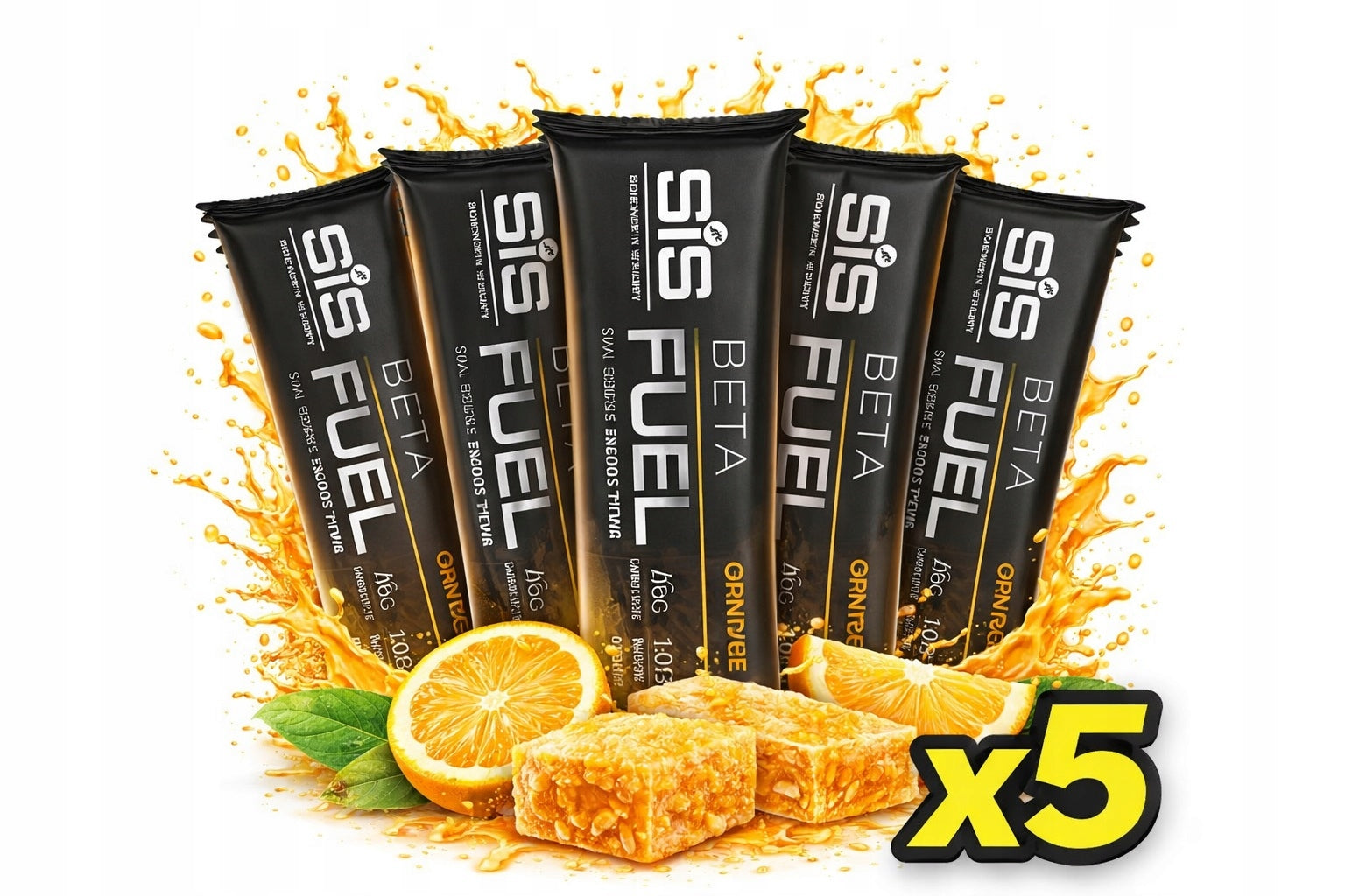SiS Beta Fuel Energy Chew Orange 5x60g Energy Jelly 46g Carbo