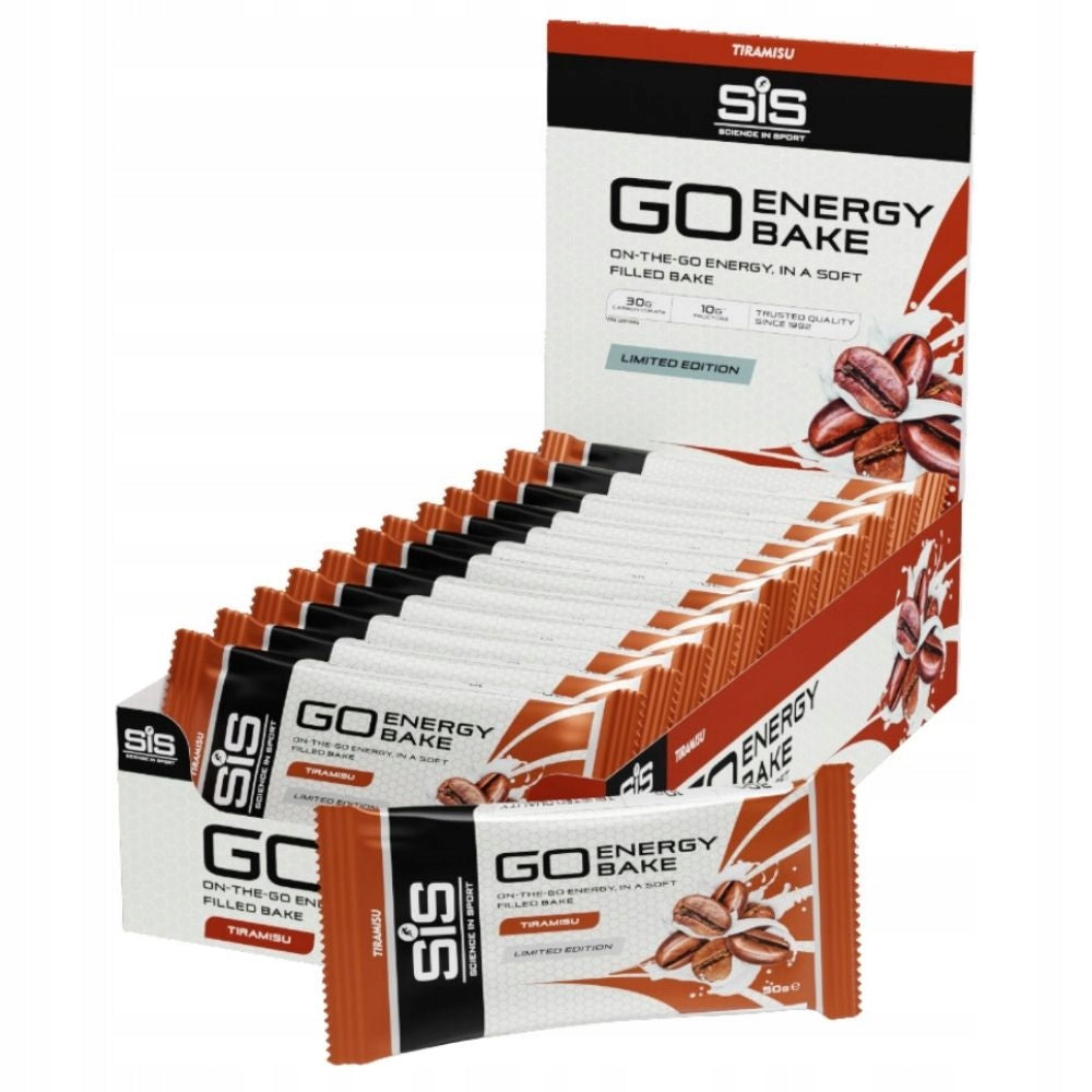 SiS GO Energy Bake Bar Tiramisu Energy During Effort BOX 12 pieces