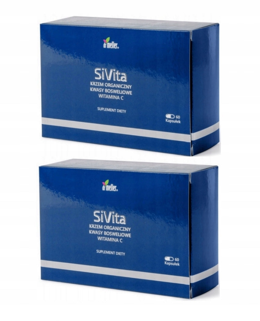 SiVita Organic Silicon Vitamin C 60 Capsulesx2 Dr Meller SET