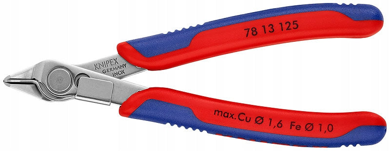 Side Cutting Pliers For Electronics 125mm Knipex Super Knips 78 13 125 Packaging status original