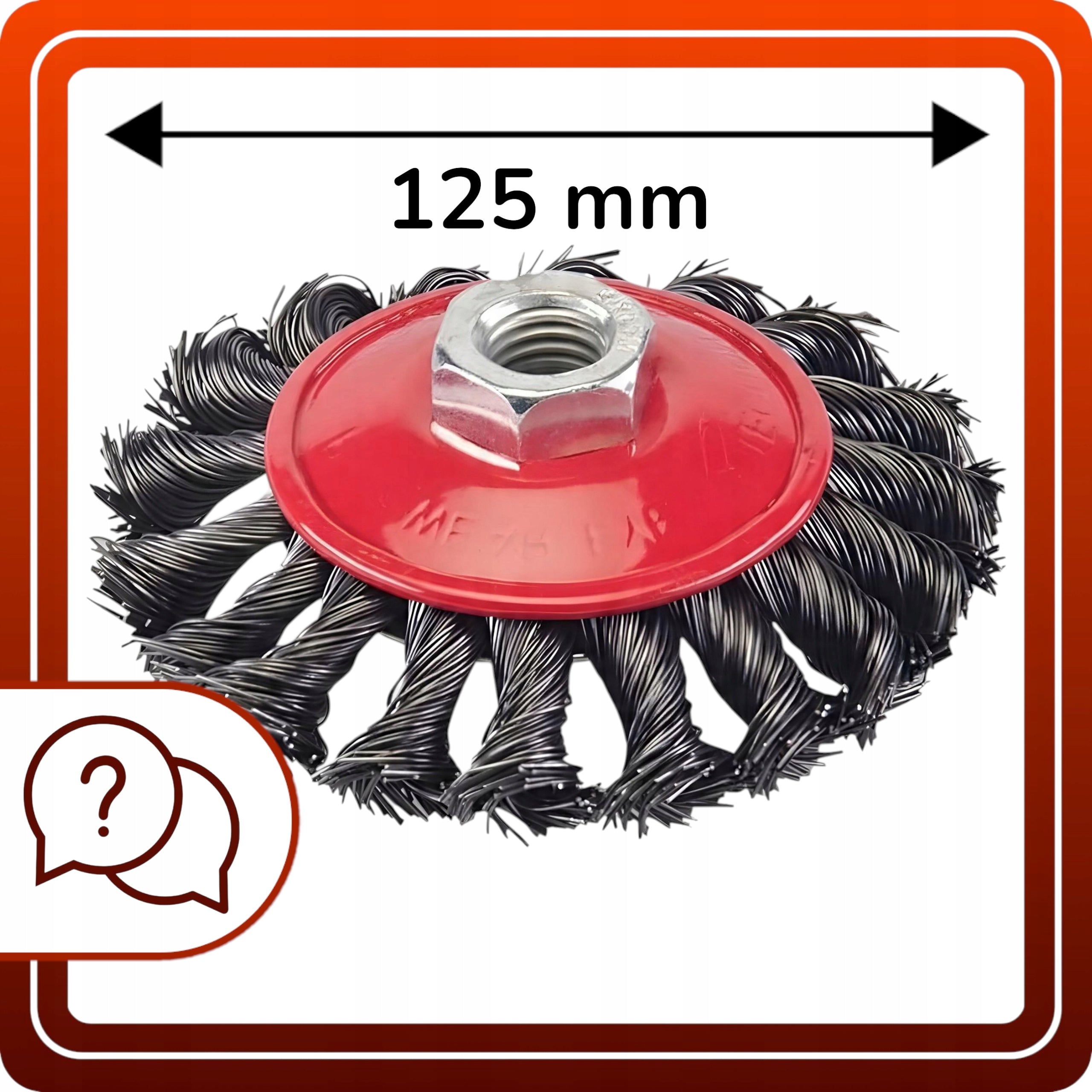Side Wire Brush Braided For Cleaning Grinder 125mm M14 Purpose cleaning and polishing wood matting metal paint and rust removal varnish removal burr removal smoothing