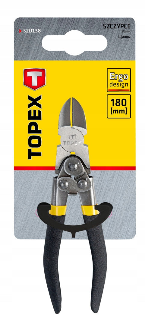 Side pliers 180mm, articulated, TOPEX 32D138 Brand TOPEX