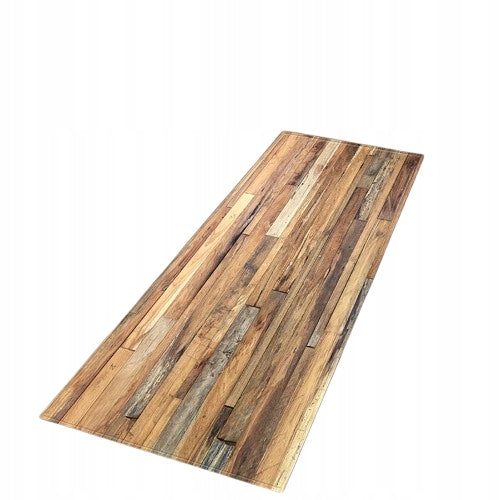 Sidewalk for Kitchen Anti-slip 50x160 cm Bronze Rug Wood Pattern
