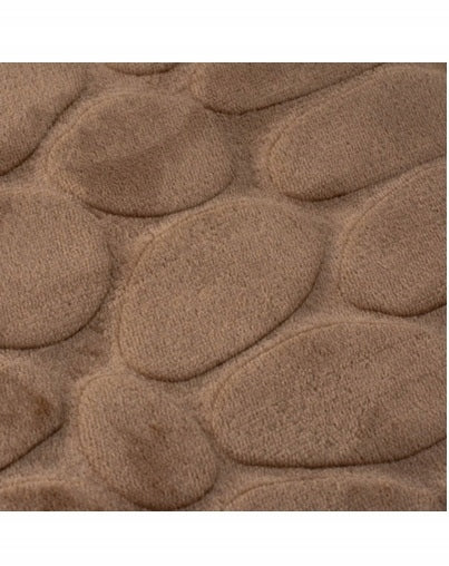 Sidewalk rubberized BATHROOM RUG brown 40x60 Brand Tadar