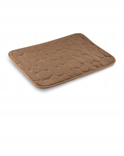 Sidewalk rubberized BATHROOM RUG brown 40x60