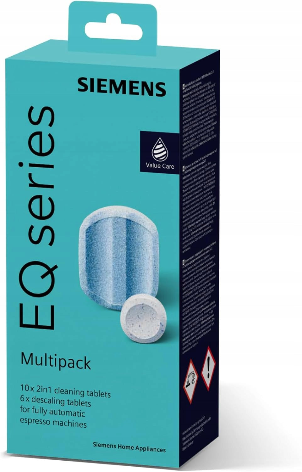 Siemens EQ Series Multipack Cleaning and Descaling Tablets 16pcs DESCRIPTION