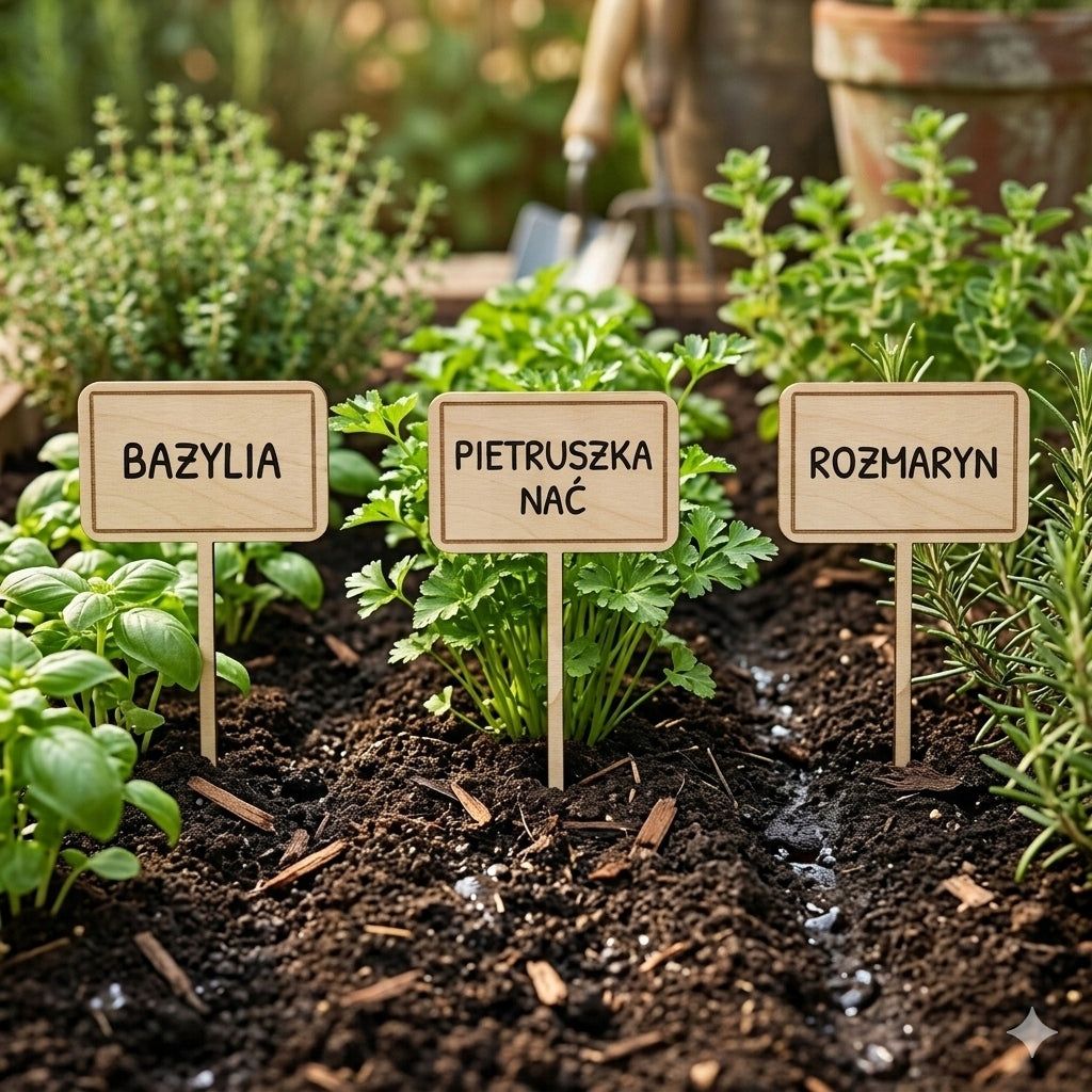Signs Labels for Garden Herbs Plant Tags Vegetable Wooden 20pcs Brand no brand