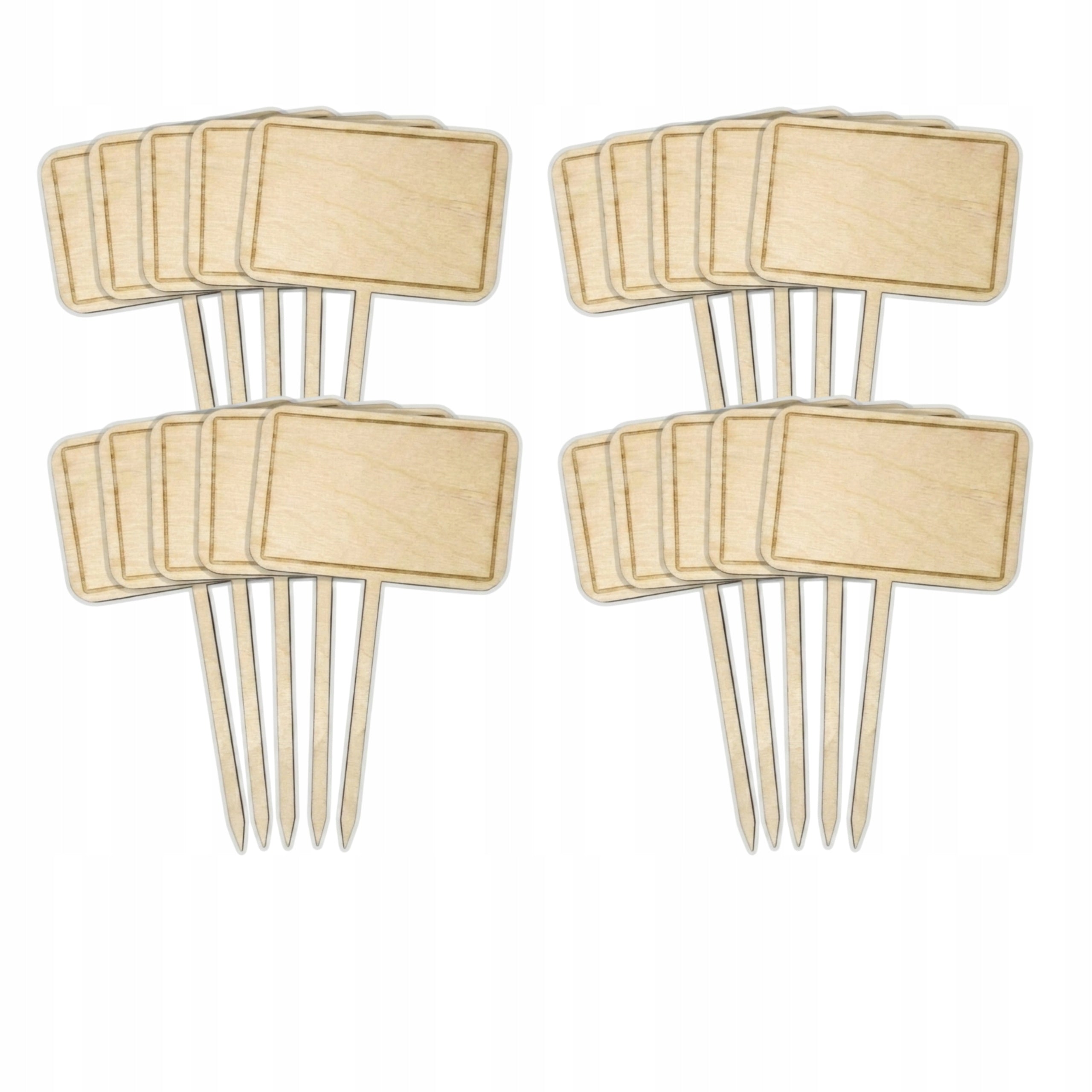 Signs Labels for Garden Herbs Plant Tags Vegetable Wooden 20pcs Packaging status original