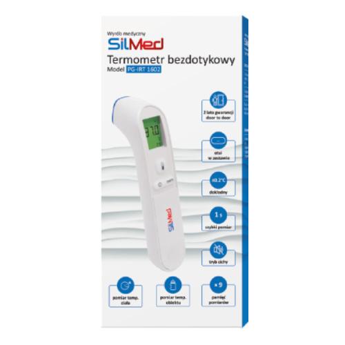 SilMed PG-IRT 1602 Non-Contact Thermometer for Children and Adults, 1 Pack