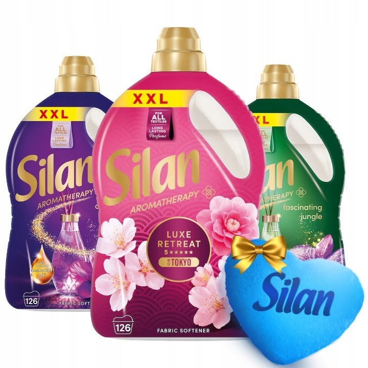 Silan Aromatherapy Fabric Rinsing Liquid 2,772L x3 + Freebie