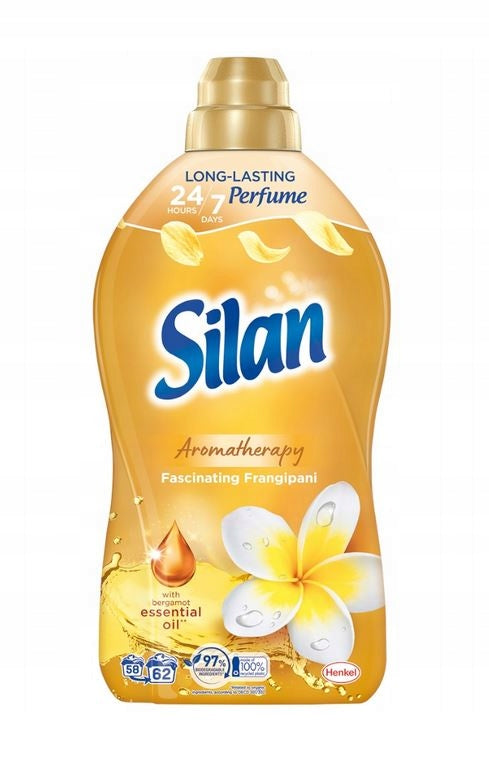Silan Aromatherapy Frangipani Fabric Softener 62 Washes 1364 ml