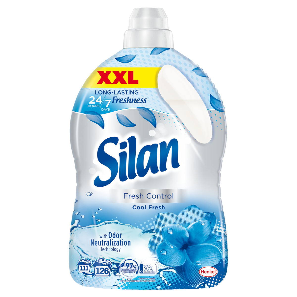 Silan Fresh Control COOL FRESH Fabric Softener 2x2,772L 252 Washes Packaging status original