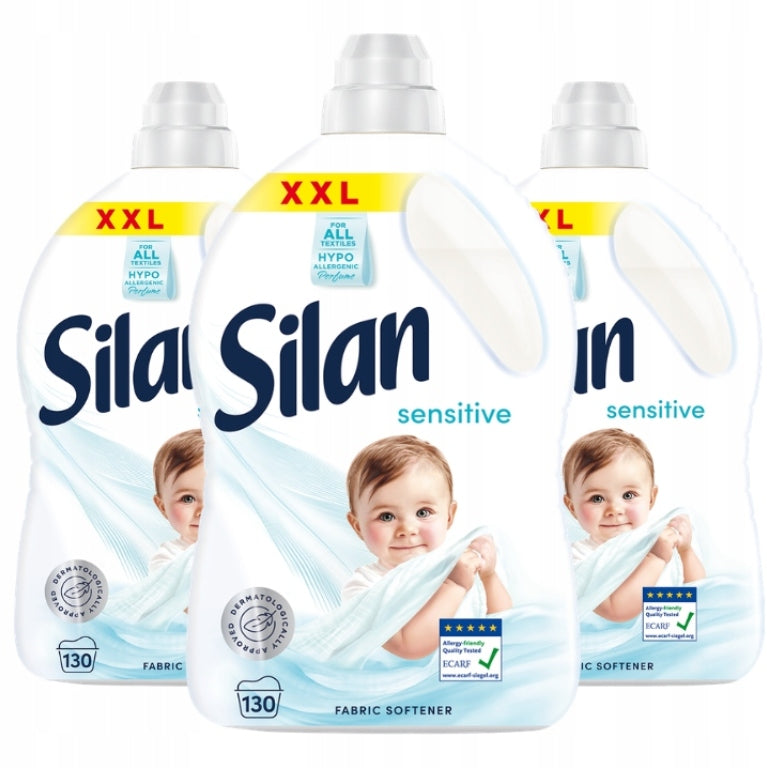 Silan Sensitive Baby Rinsing Liquid Hypoallergenic 3 x 2,86 L 390 Washes