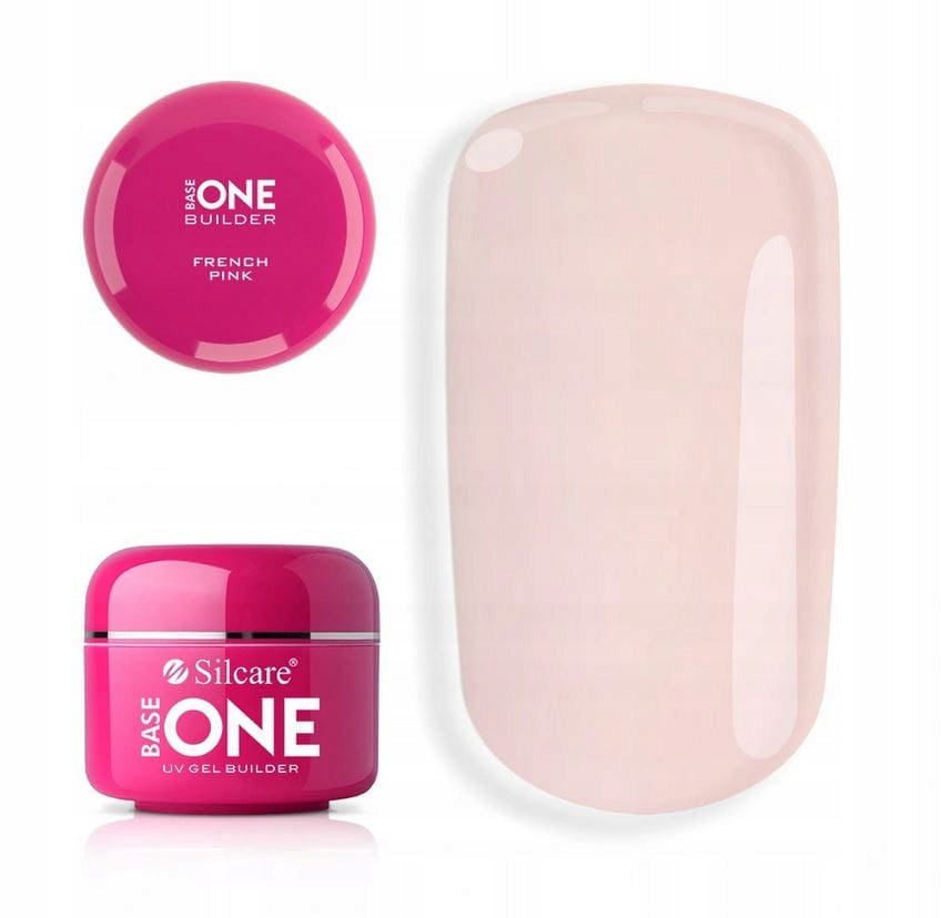 Aufbaugel für Nägel Silcare Base One French Pink, 30 g 