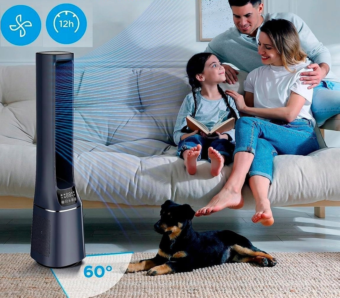 Silent BLADELESS Fan and Air Purifier 2in1 Midea AMS150-PBW Power supply mains