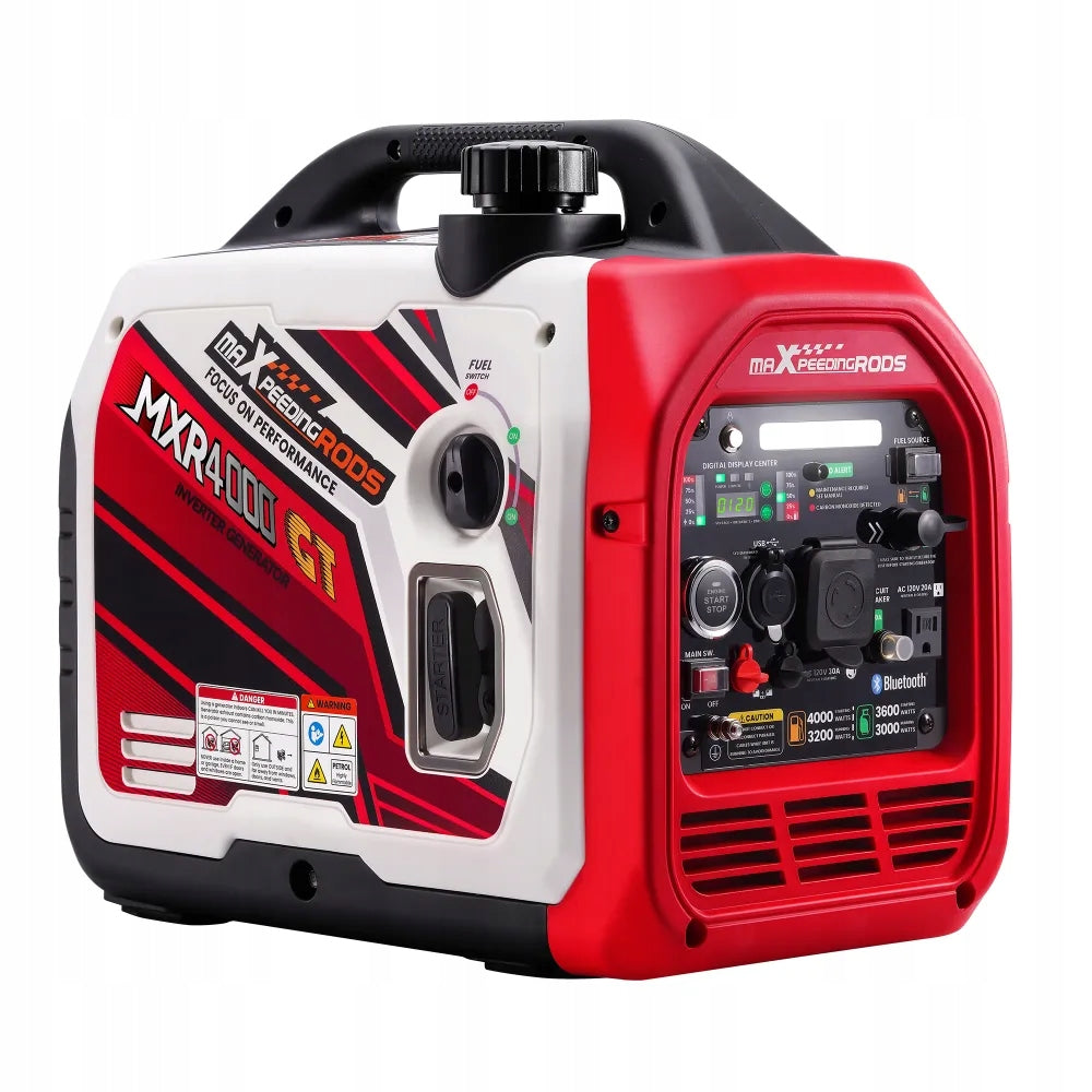 Silent Inverter Unit 4000W GT Dual Fuel LPG Petrol Bluetooth MXR Brand Maxpeedingrods