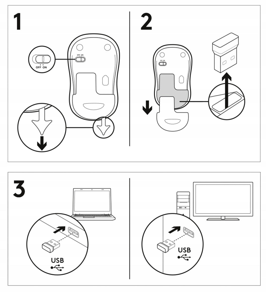 Silent Mouse Logitech M220 SILENT Wireless Computer Laptop Manufacturer code M220PLUSSILENT