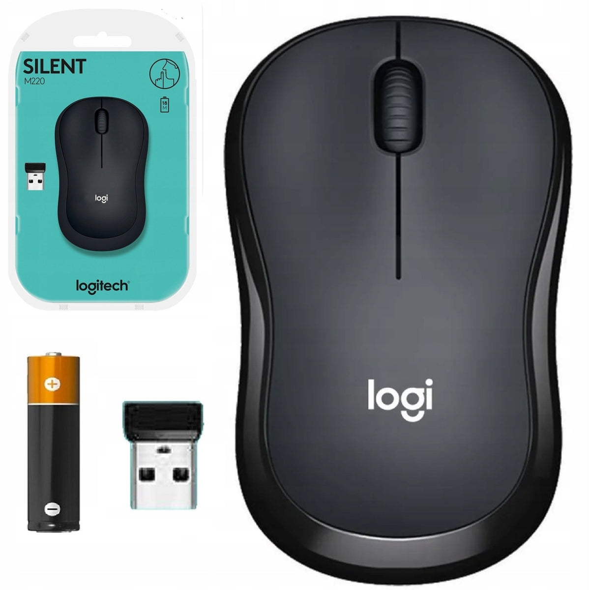 Silent Mouse Logitech M220 SILENT Wireless Computer Laptop