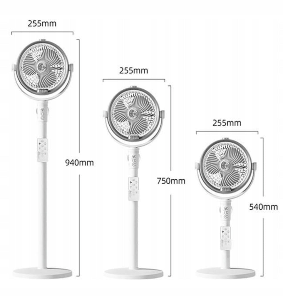 Silent misting fan on castors 3 blades 3 modes 3 speeds misting function Brand no brand