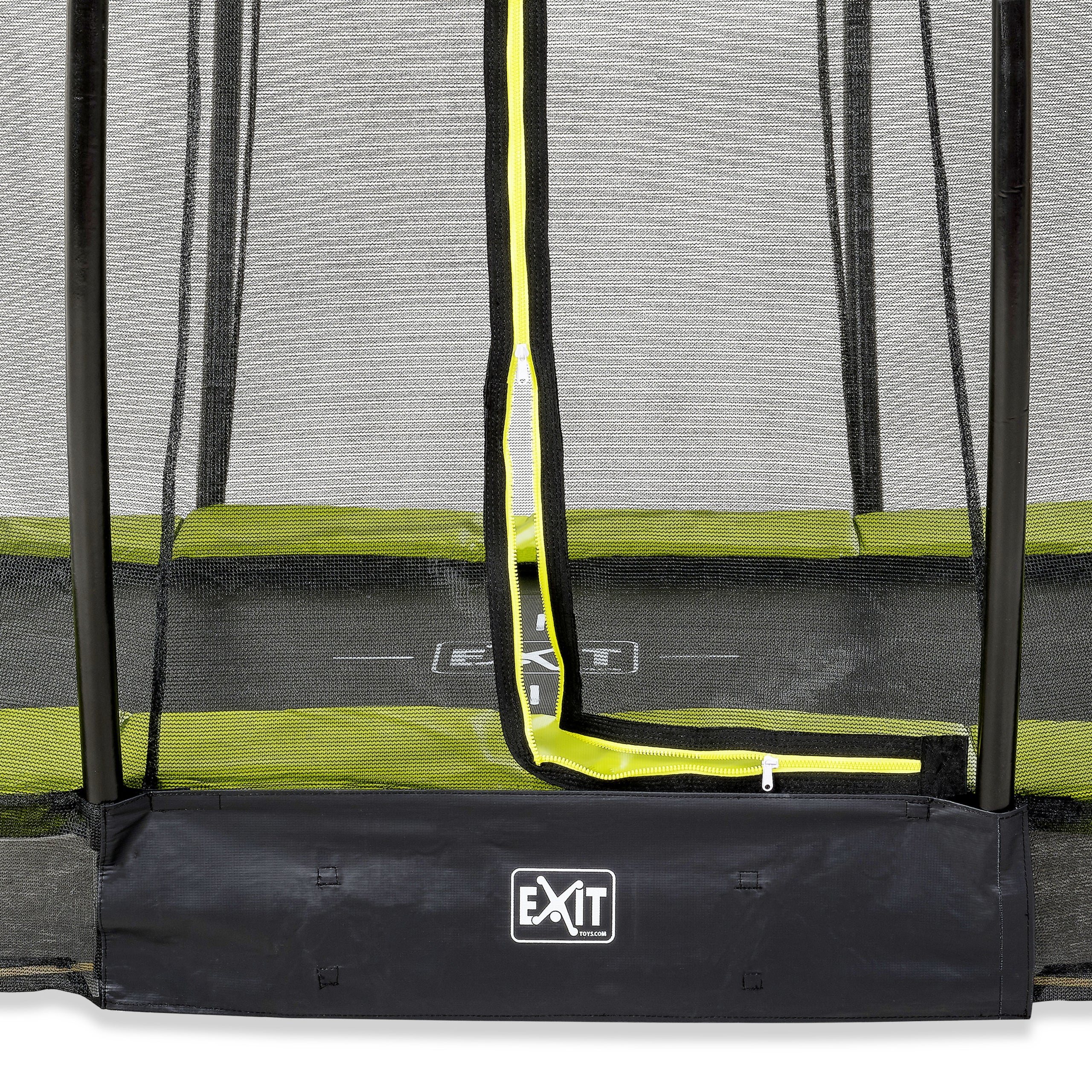 Silhouette EXIT ø305cm earth trampoline with safety net - green Max. weight load 100 kg