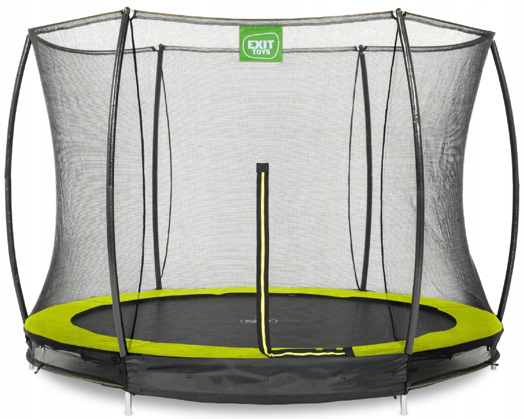 Silhouette EXIT ø305cm earth trampoline with safety net - green Size (ft) 10 (304-312 cm)